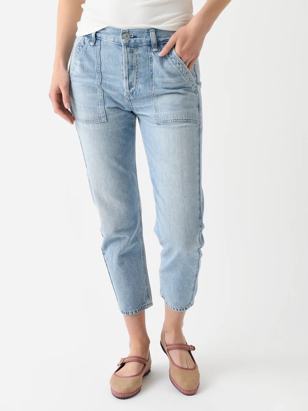 Citizens of Humanity Light Blue Women's Leah Cargo Jean Size 27